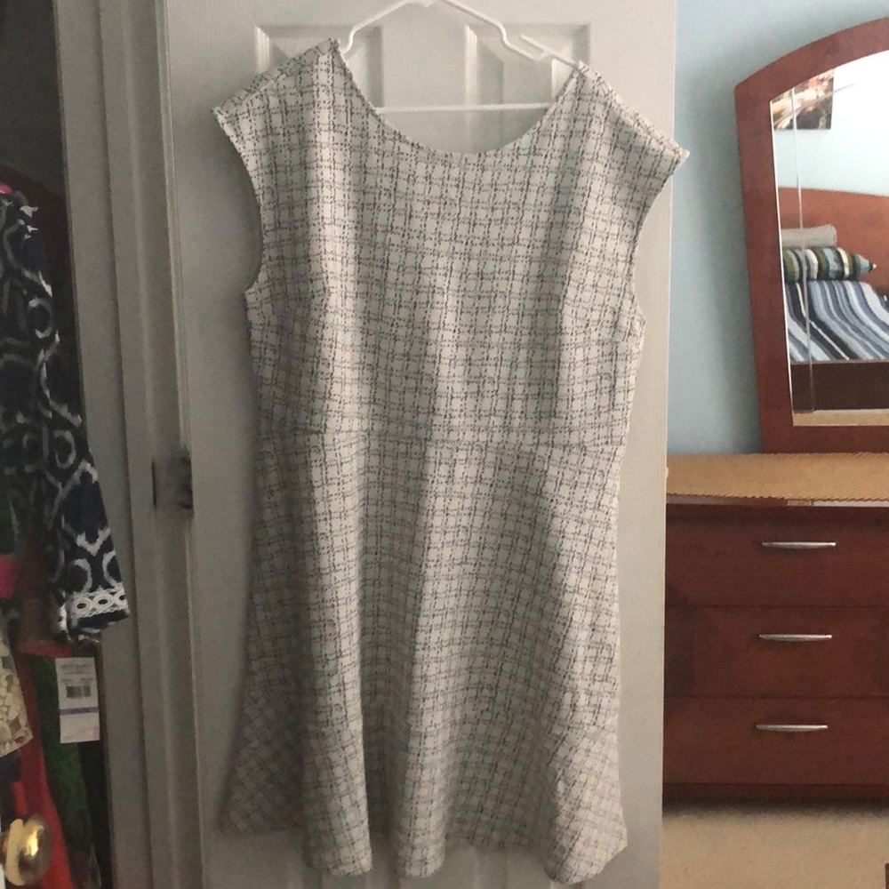 LOFT Black and White Dress